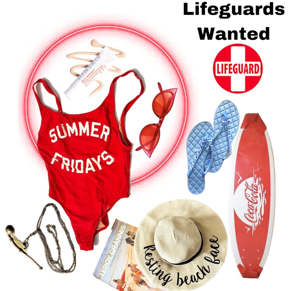 JCrew swimsuit, red, size medium